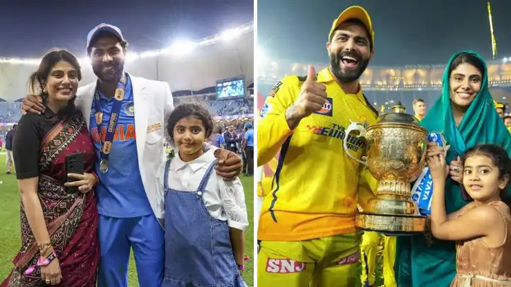 Ravindra Jadeja Wife and Daughter