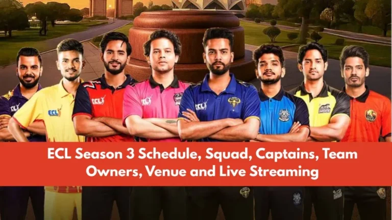 ECL Season 3 Schedule, Squad, Captains, Team Owners, Venue and Live Streaming – Entertainers Cricket League 2025 ECL Season 3 Schedule, Squad, Captains, Team Owners, Venue and Live Streaming – Entertainers Cricket League 2025