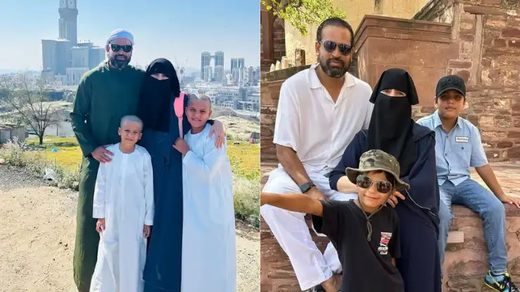 Yusuf Pathan's wife and sons