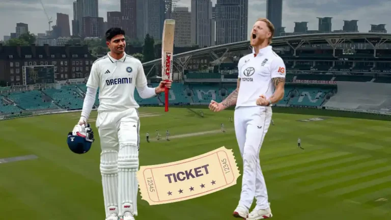 IND vs ENG 5th Test 2025 Ticket Prices The Oval