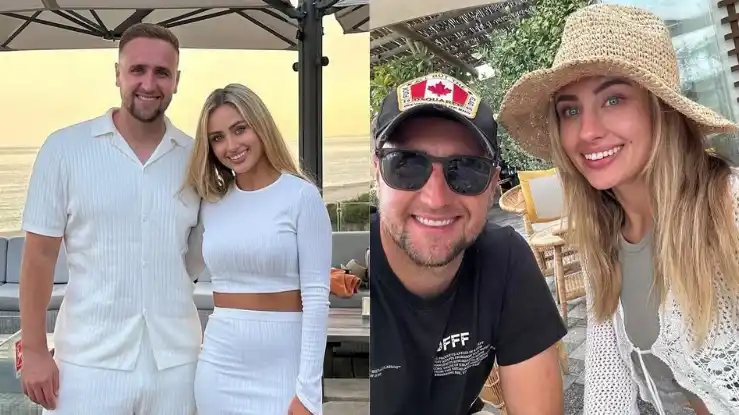 Liam Livingstone with Olivia Reid