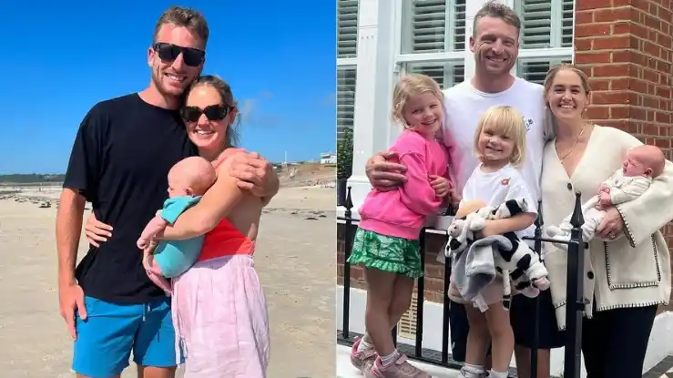 Jos Buttler's wife and children