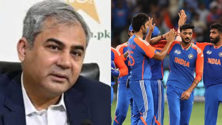 Mohsin Naqvi and Indian cricket team during Asia Cup amid handshake controversy and reports of final ceremony boycott