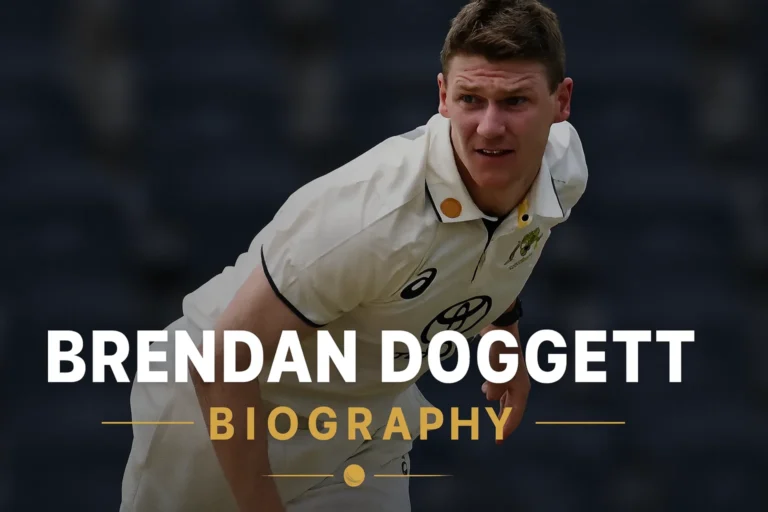 Australian cricketer Brendan Doggett in action – full biography and career details