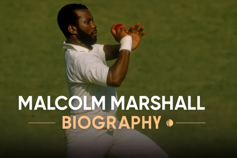 Malcolm Marshall was one of the greatest fast bowlers in cricket history, and this article covers his complete biography and career details.
